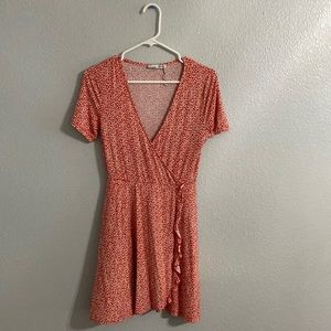 Cross neck mini dress